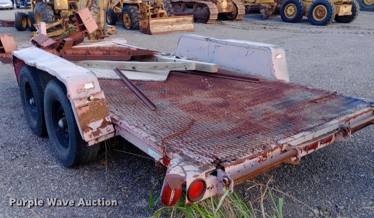 image for item DP1065 1989 Charles Machine Works, Inc. tilt deck equipment trailer
