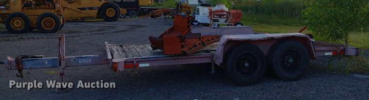 image for item DP1065 1989 Charles Machine Works, Inc. tilt deck equipment trailer