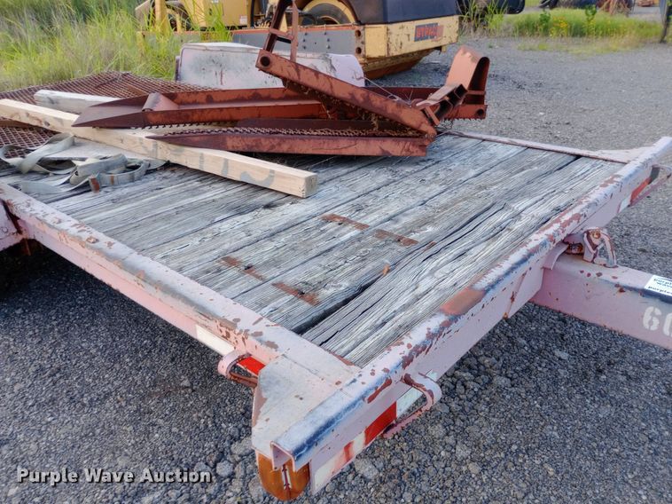 image for item DP1065 1989 Charles Machine Works, Inc. tilt deck equipment trailer