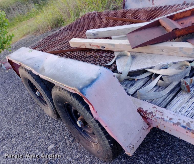 image for item DP1065 1989 Charles Machine Works, Inc. tilt deck equipment trailer