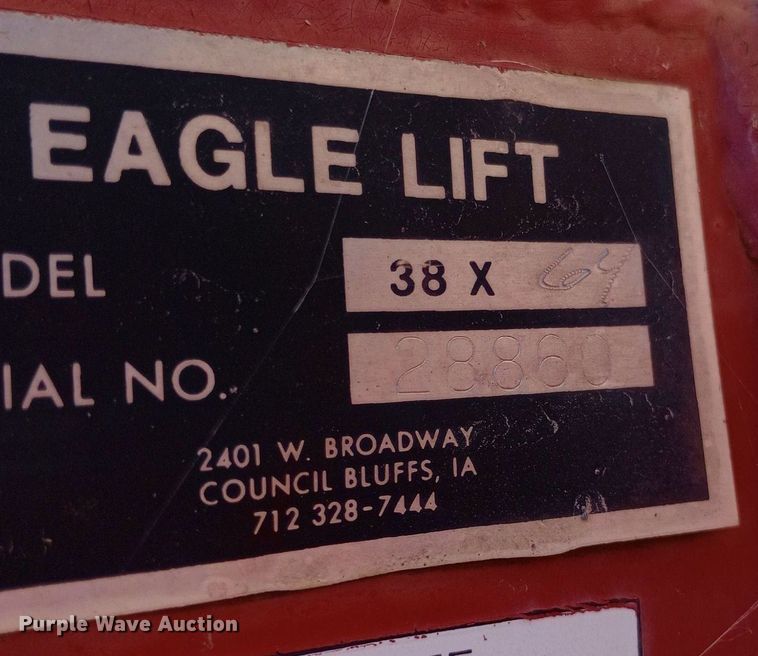 image for item DP1075 Eagle Lift  38X end gate lift