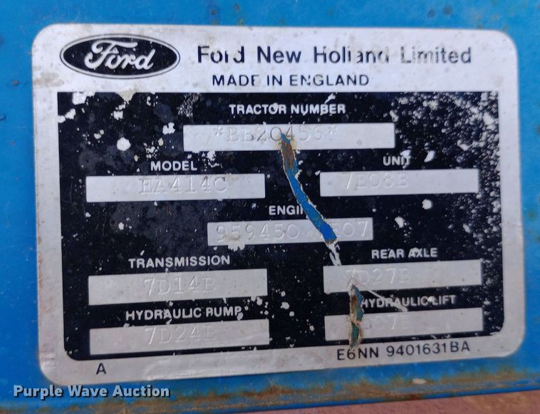 image for item DP1083 1987 Ford 6610 tractor