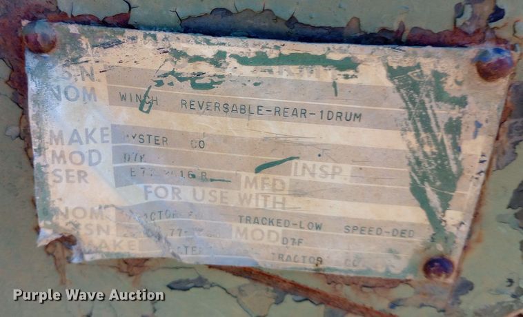 image for item DP1107 1971 Caterpillar D7F dozer