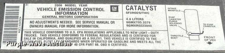 image for item DP1116 2006 Chevrolet Silverado 1500 pickup truck