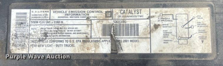 image for item DP1135 2001 Chevrolet Tahoe SUV