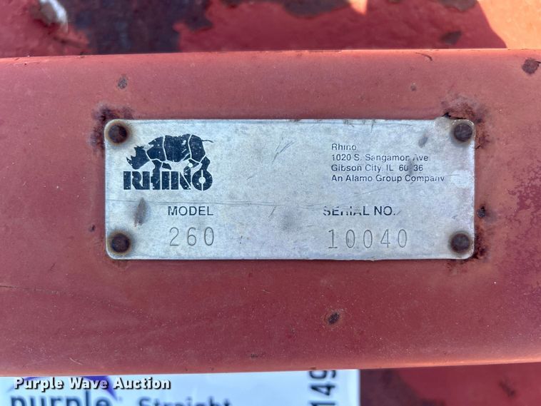 image for item DP1149 Rhino 260 rotary mower
