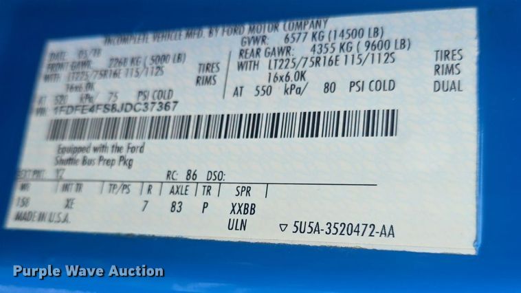 image for item DQ4426 2018 Senator II ST69941C shuttle bus