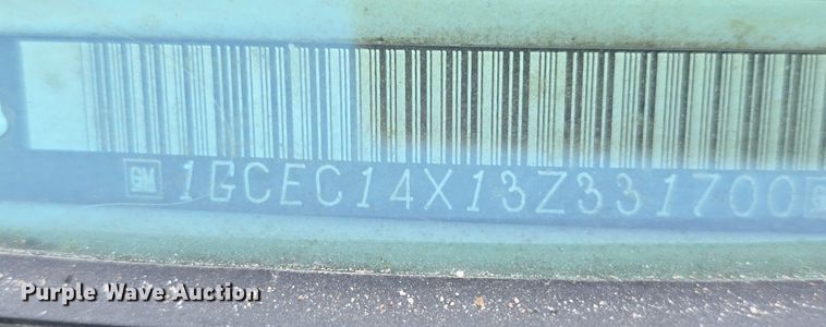 image for item DQ4448 2003 Chevrolet  Silverado 1500  pickup truck