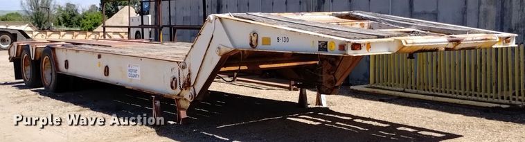 image for item DQ6134 1968 Load King 2521F lowboy equipment trailer