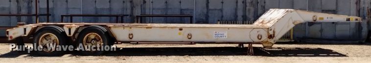 image for item DQ6134 1968 Load King 2521F lowboy equipment trailer