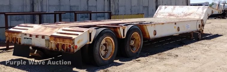 image for item DQ6134 1968 Load King 2521F lowboy equipment trailer