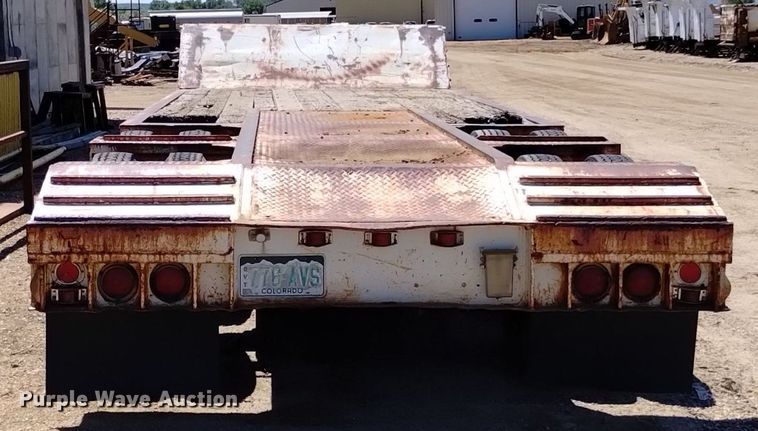 image for item DQ6134 1968 Load King 2521F lowboy equipment trailer