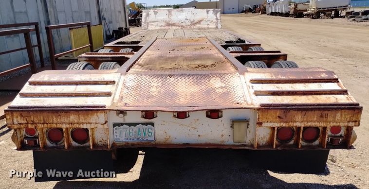 image for item DQ6134 1968 Load King 2521F lowboy equipment trailer