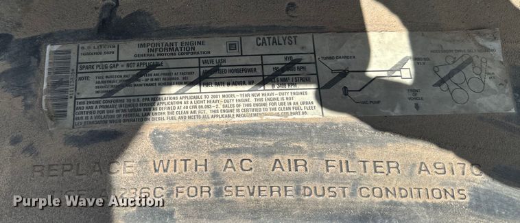 image for item DQ6834 2001 Chevrolet  Express school bus