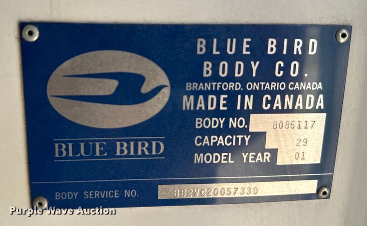 image for item DQ6834 2001 Chevrolet  Express school bus