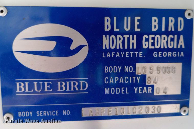 image for item DQ7205 2004 Blue Bird school bus