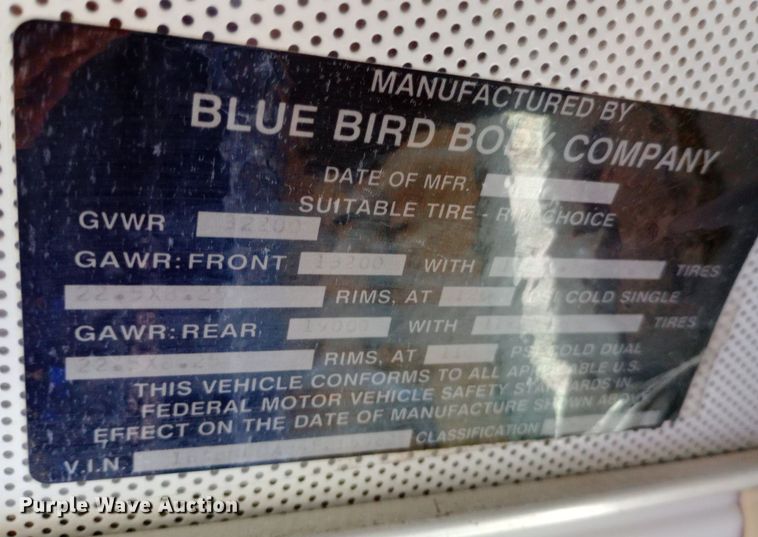 image for item DQ7208 2004 Blue Bird school bus