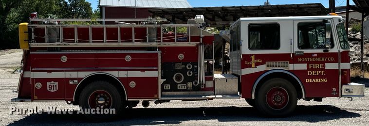 image for item DX0815 1992 Spartan 5186 600 pumper fire truck