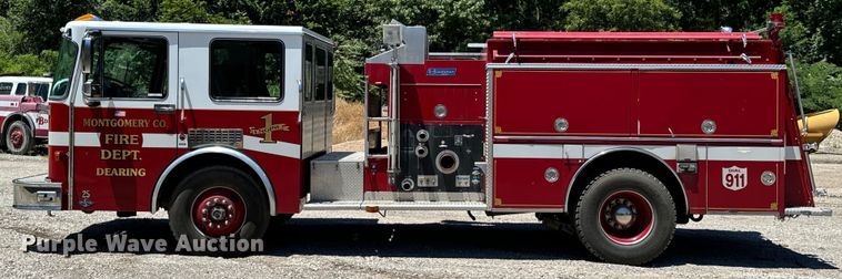 image for item DX0815 1992 Spartan 5186 600 pumper fire truck