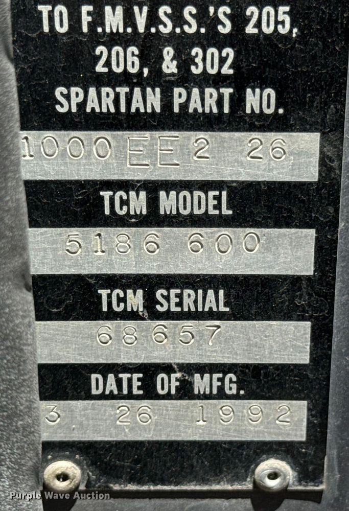 image for item DX0815 1992 Spartan 5186 600 pumper fire truck