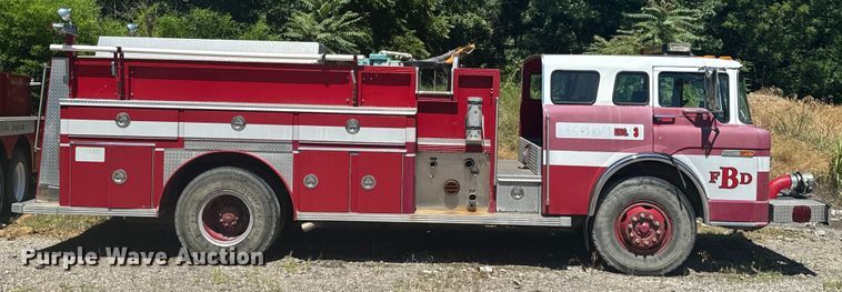 image for item DX0817 1980 Ford 8000 pumper fire truck
