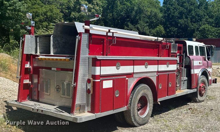 image for item DX0817 1980 Ford 8000 pumper fire truck