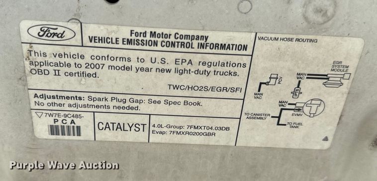 image for item EH6890 2007 Ford Explorer  SUV