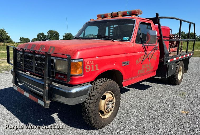 image for item EJ4397 1990 Ford  F350 brush fire truck