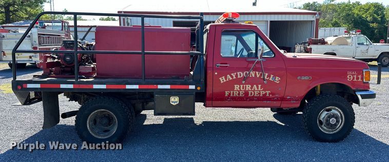 image for item EJ4397 1990 Ford  F350 brush fire truck