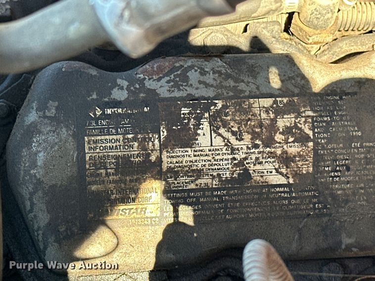 image for item EJ4397 1990 Ford  F350 brush fire truck