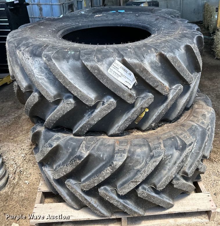 image for item EJ7003 (2) Alliance 19.5LR24 tires 