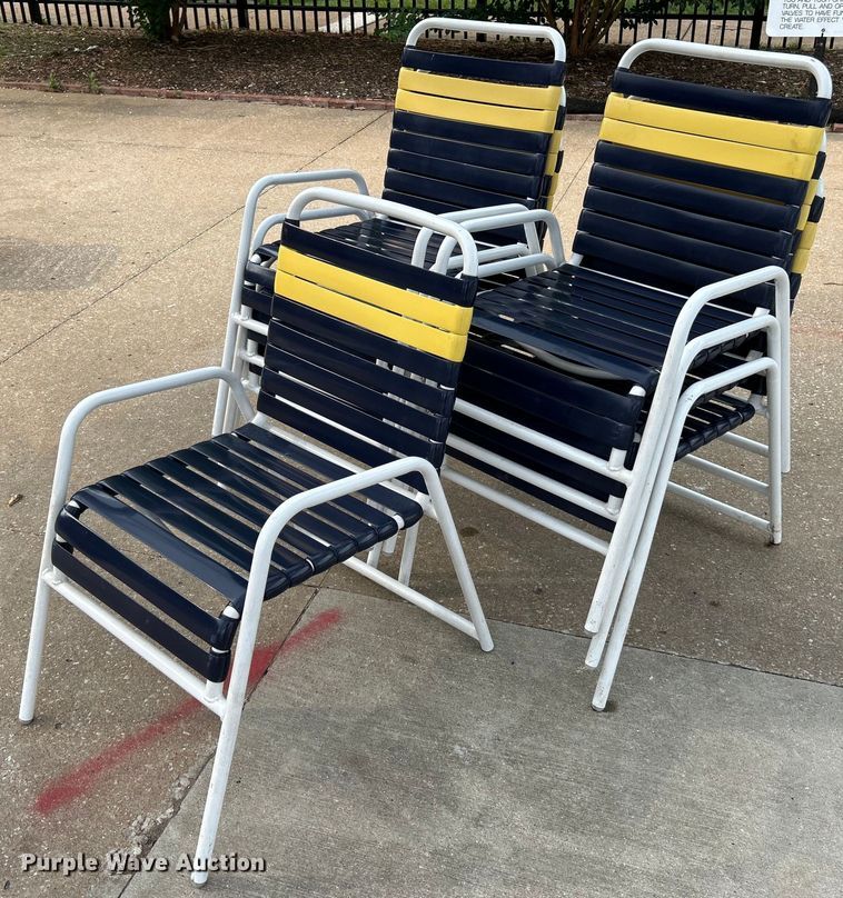 image for item EK4937 (7) pool chairs 