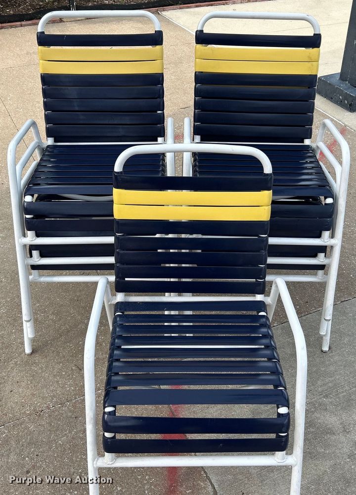 image for item EK4937 (7) pool chairs 