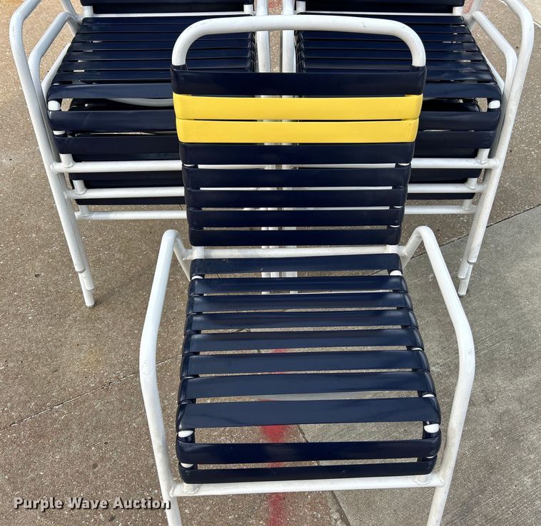 image for item EK4937 (7) pool chairs 