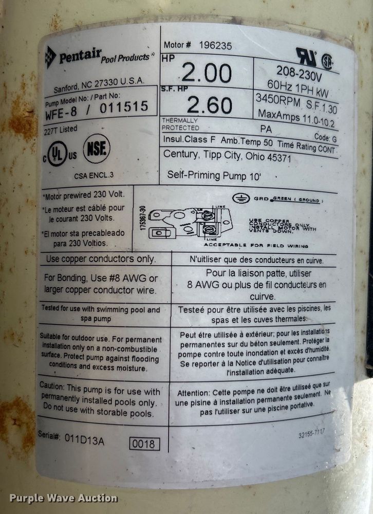 image for item EK4943 (3) pool filter systems
