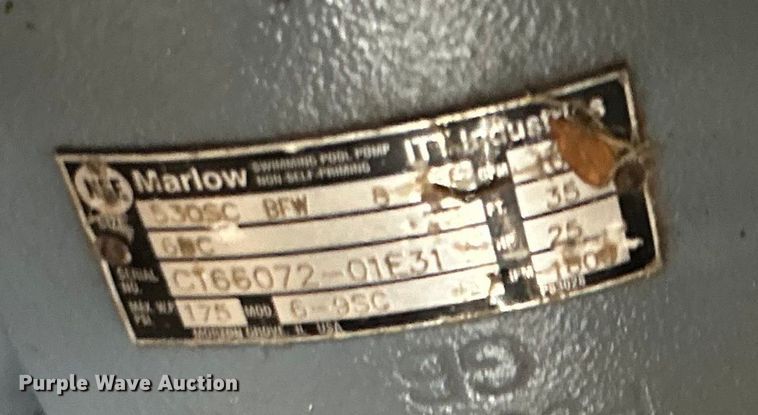 image for item EK4948 Marlow 530SC swimming pool pump