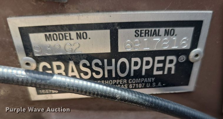 image for item EK6075 Grasshopper  932 ZTR lawn mower