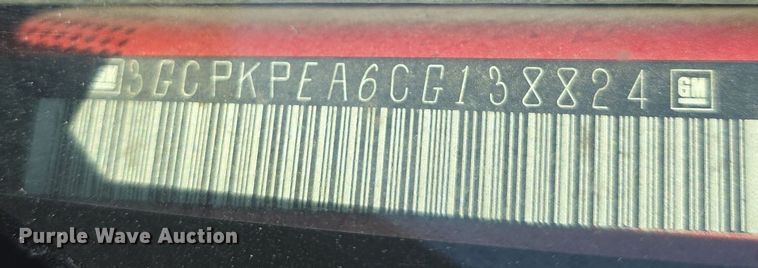 image for item EK6139 2012 Chevrolet Silverado 1500 Crew Cab pickup truck