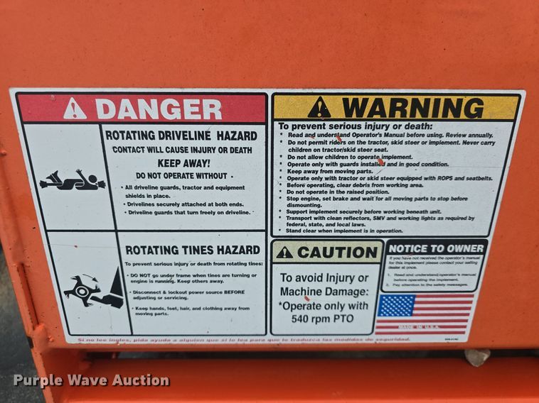 image for item EK6163 Land Pride rototiller