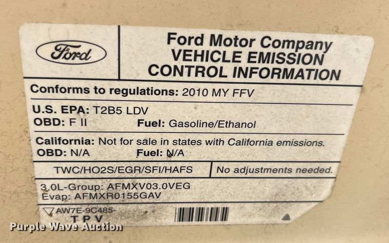 image for item EK8746 2010 Ford Fusion SE 