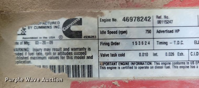 image for item KA9975 2010 Bluebird school bus