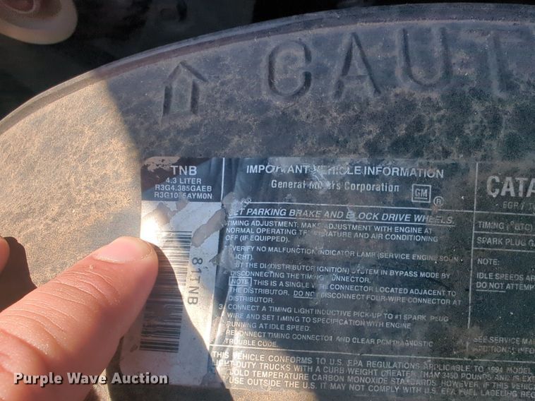 image for item NG9989 1994 Chevrolet  Astro van