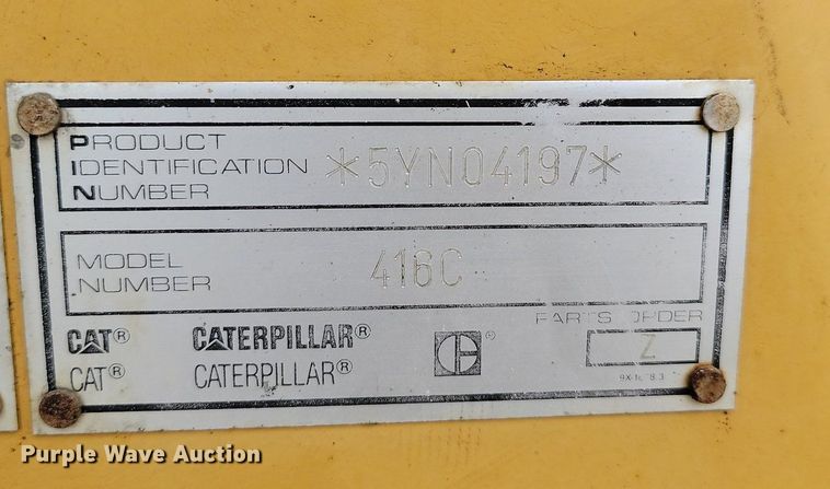 image for item OD9572 1998 Caterpillar  416C backhoe