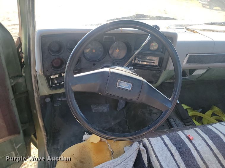 image for item OD9577 1987 Chevrolet D30 flatbed pickup truck