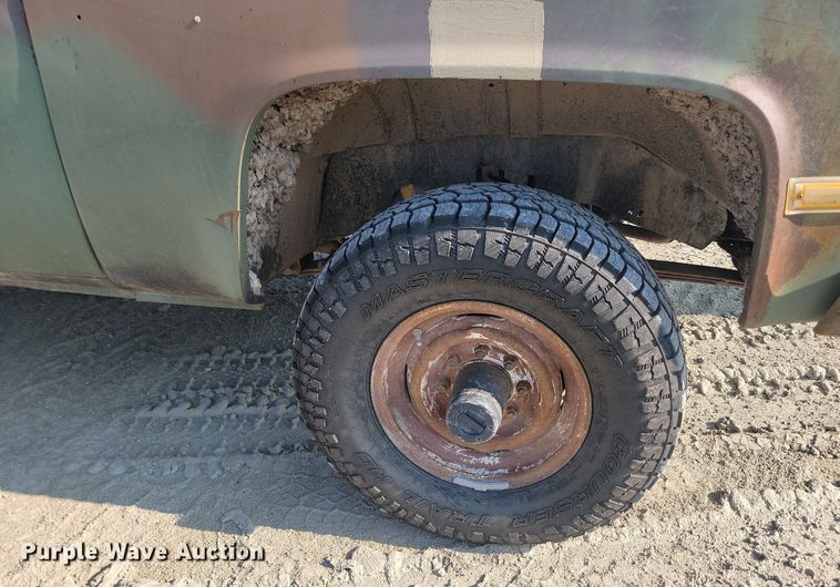 image for item OD9577 1987 Chevrolet D30 flatbed pickup truck