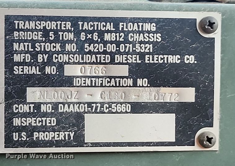 image for item OD9580 1968 CDE M812 dump truck