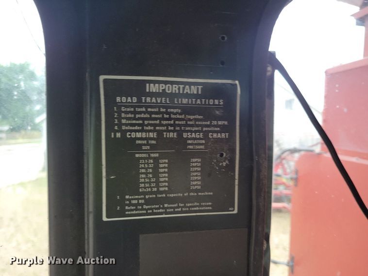 image for item DG0664 1987 Case IH 1660 Axial-Flow combine