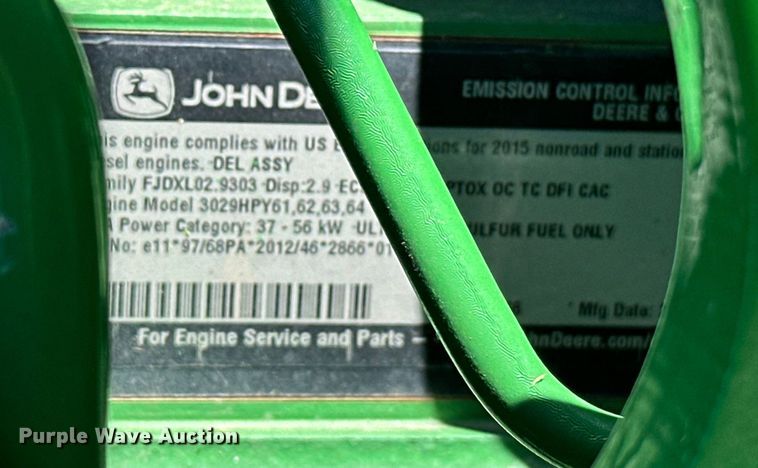 image for item DO6960 2015 John Deere  5075E MFWD tractor