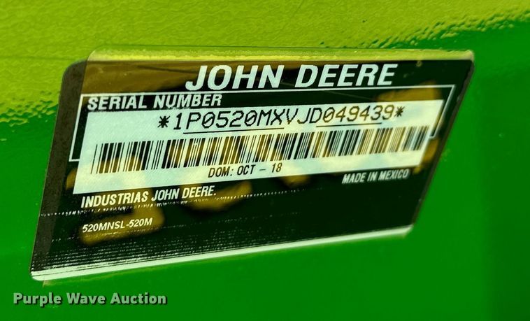 image for item DO6960 2015 John Deere  5075E MFWD tractor
