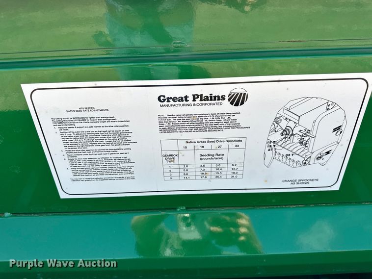 image for item DO6966 2019 Great Plains NTS2509 no-till seeder